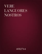 Vere Languores Nostros SSA choral sheet music cover